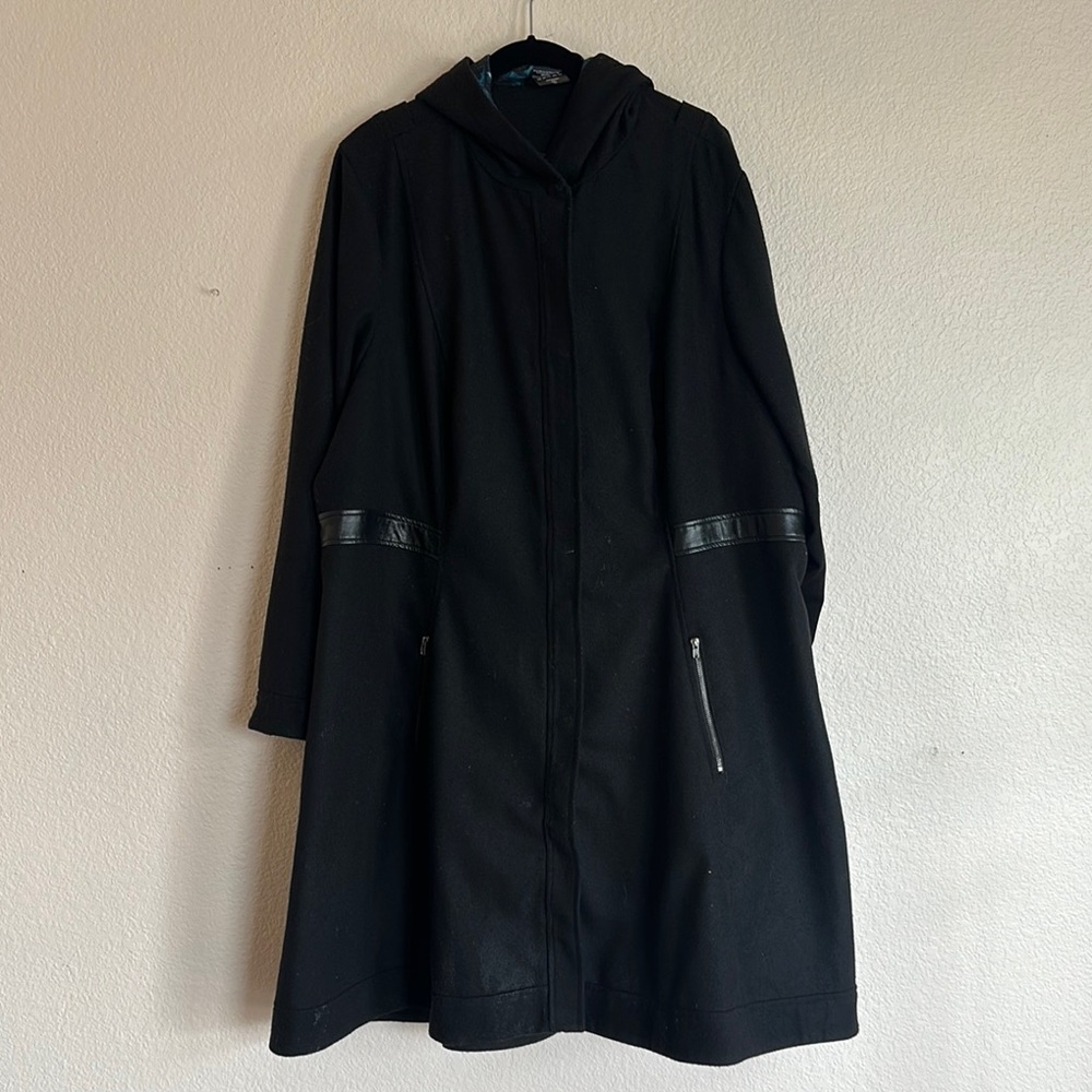 Her Universe Black Trench Coat Sleek Minimalist Design